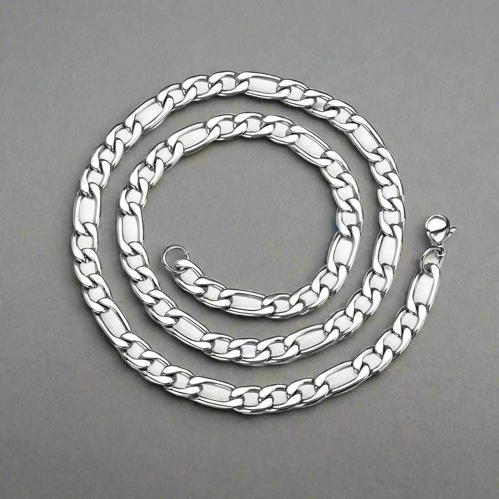 FIGARO STEEL NECKLACE - Double Fancy