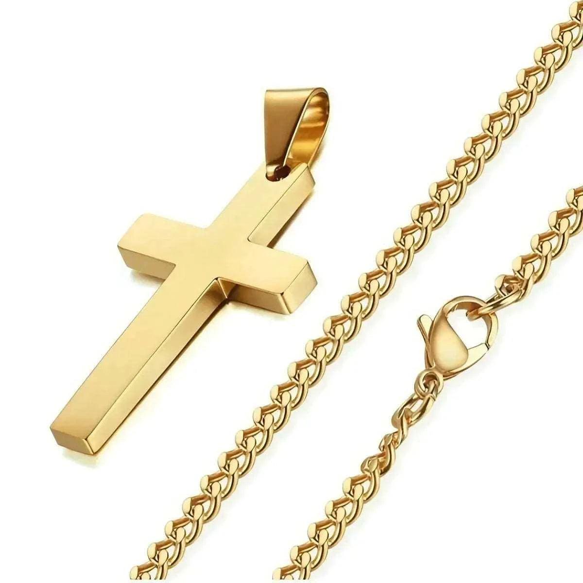 BASIC CROSS NECKLACE - Double Fancy