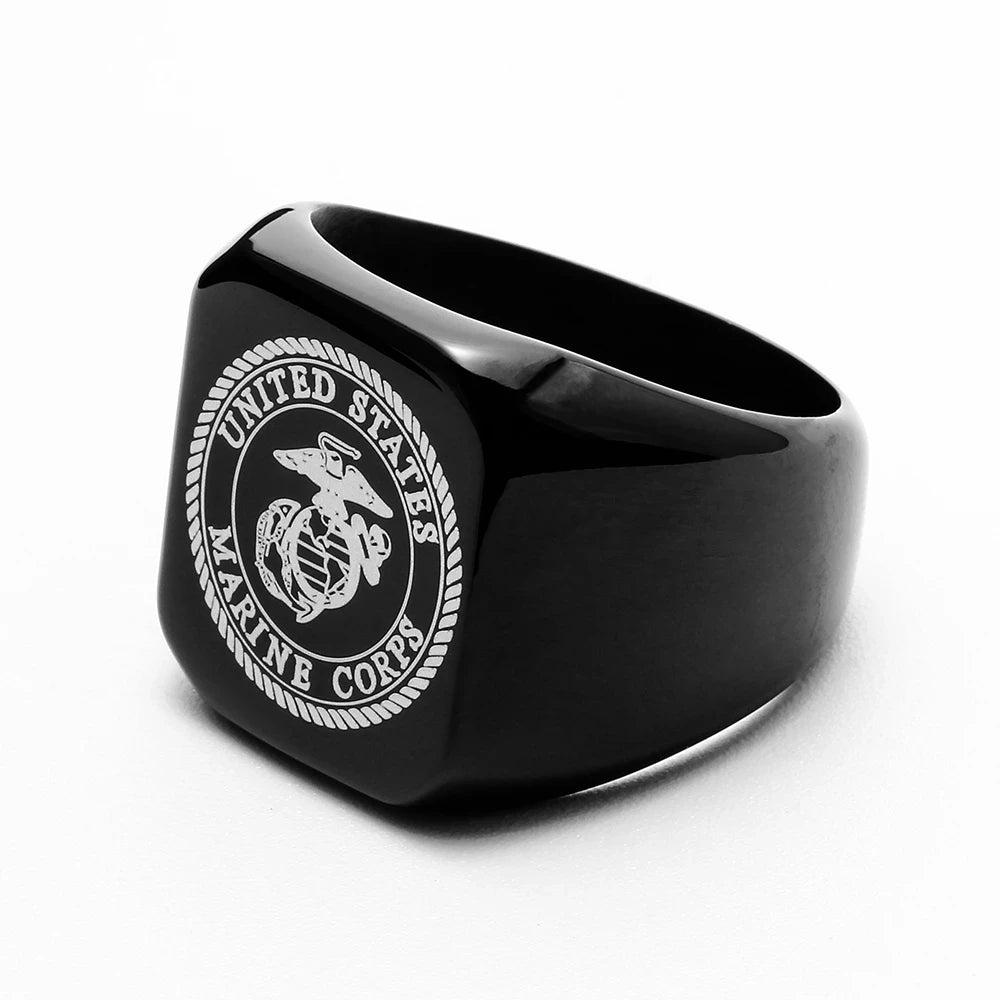 MARINE CORPS STEEL RING