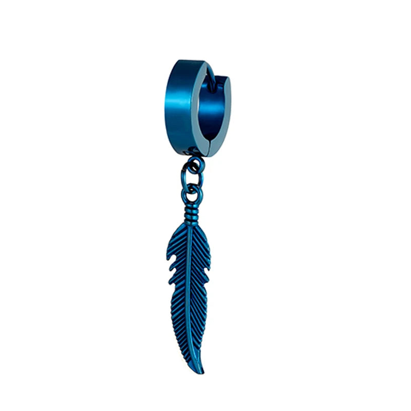 STEEL FEATHER CHARM