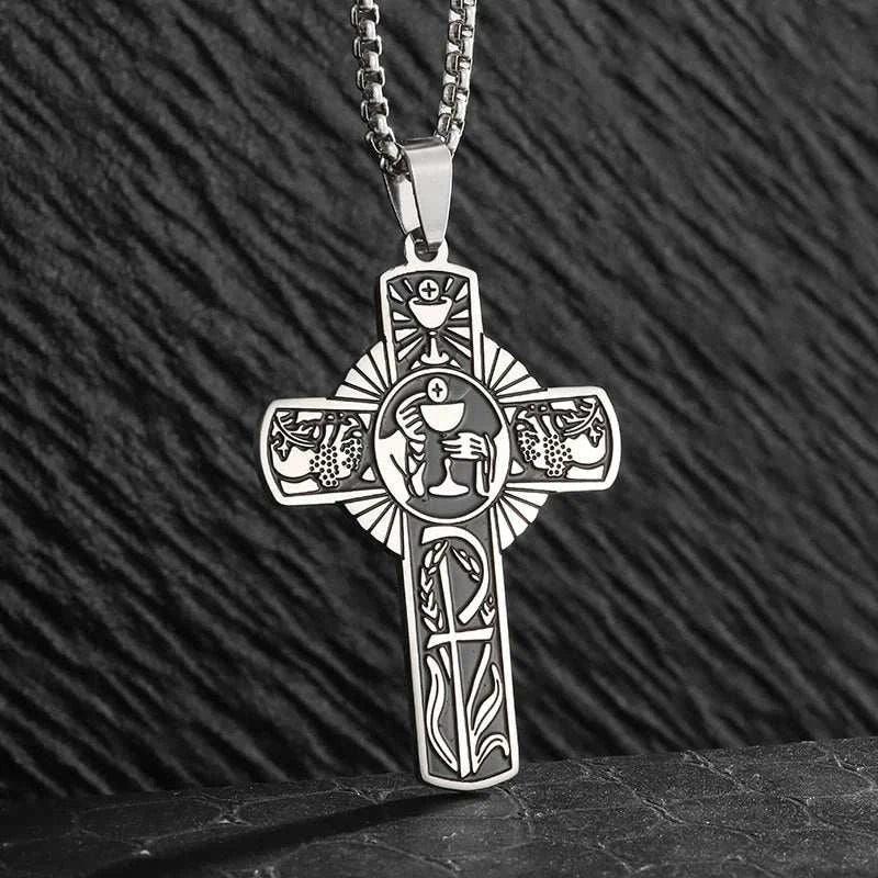 3D CROSS NECKLACE - Double Fancy