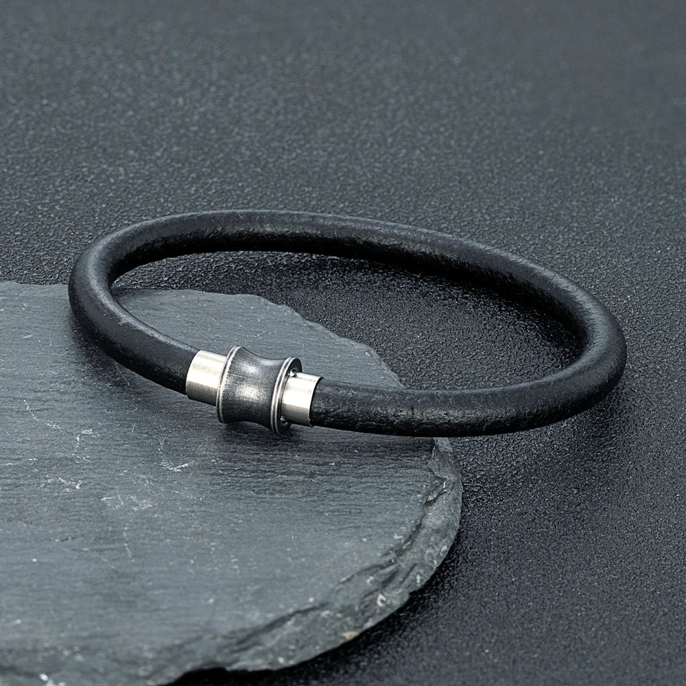 Minimalist Natural Leather Bracelet-Double Fancy