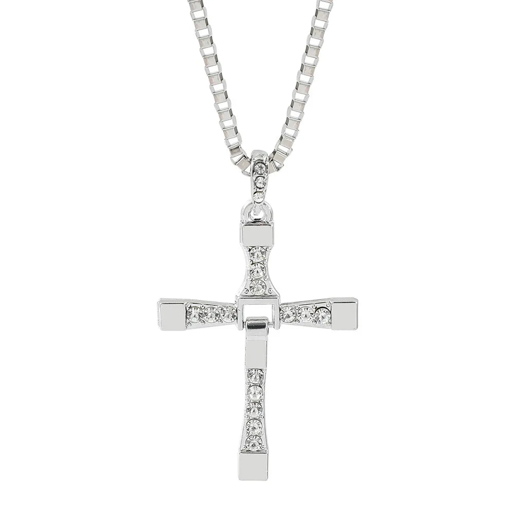 GOTHIC HOLLOW CROSS NECKLACE