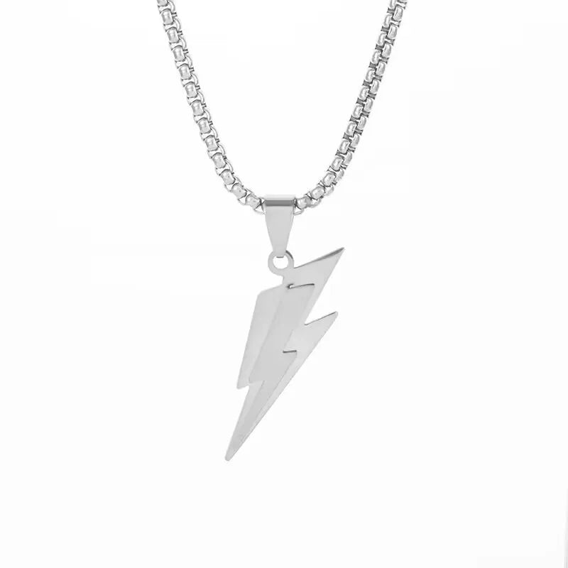 STEEL LIGHTING NECKLACE PENDANT