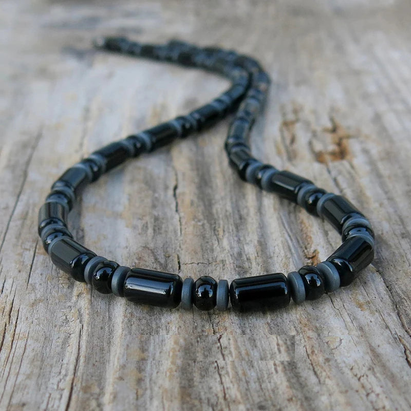 HEMATITE WAVE NECKLACE