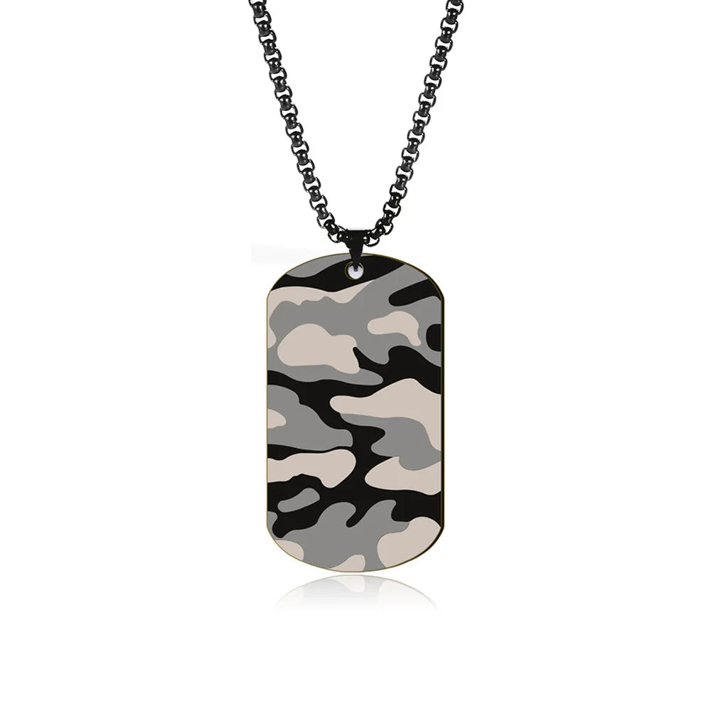 CAMOUFLAGE MILITARY NECKLACE