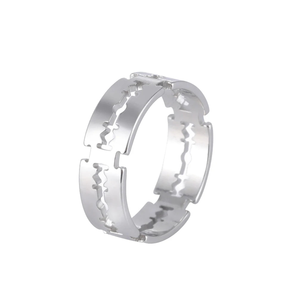 Blade Steel Ring-Double Fancy