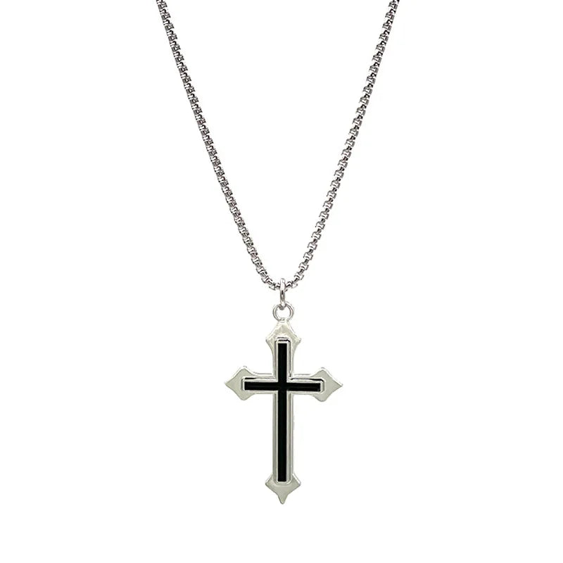 GOTHIC HOLLOW CROSS NECKLACE