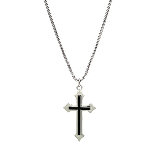 GOTHIC HOLLOW CROSS NECKLACE