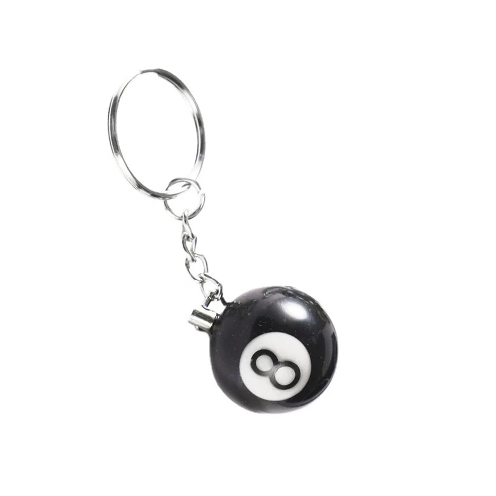 NO 8 BLACK BILLIARD KEYCHAIN