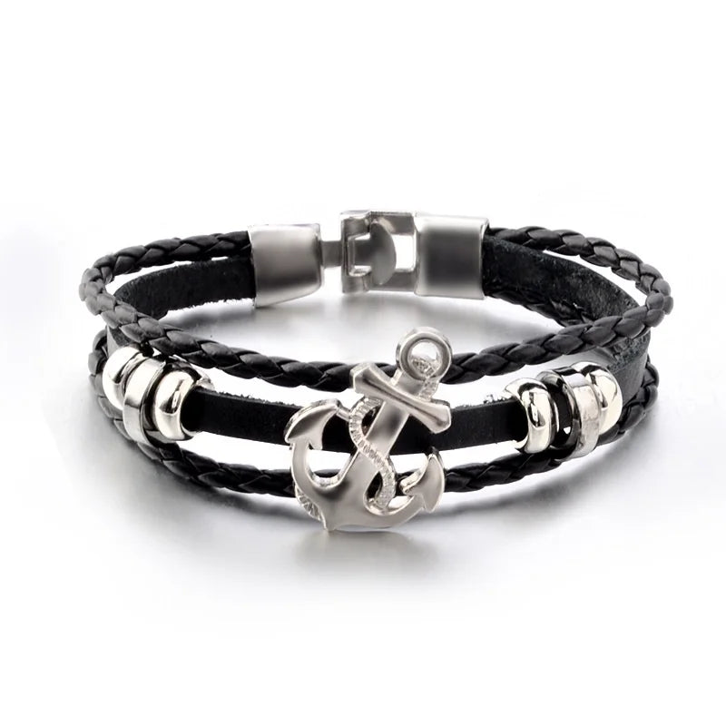 MULTILAYER VINTAGE ANCHOR BRACELET