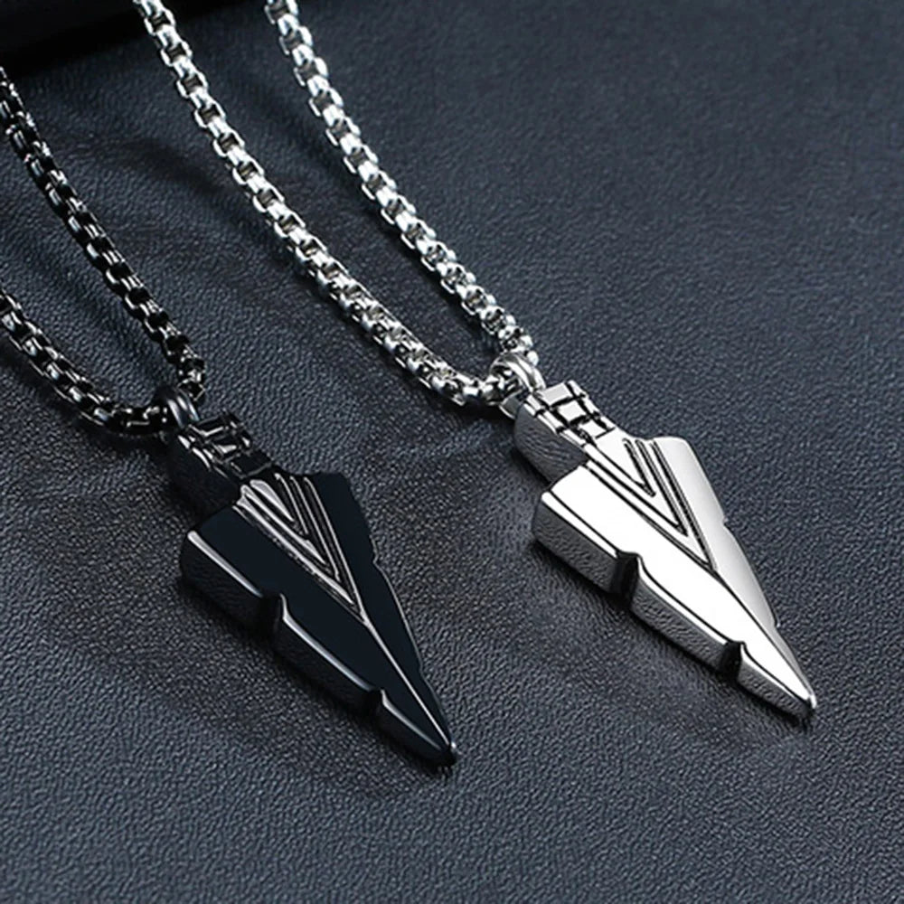 Spearhead Necklace Pendant-Double Fancy