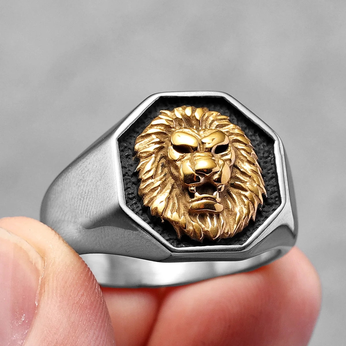 LION KING BIKER RING