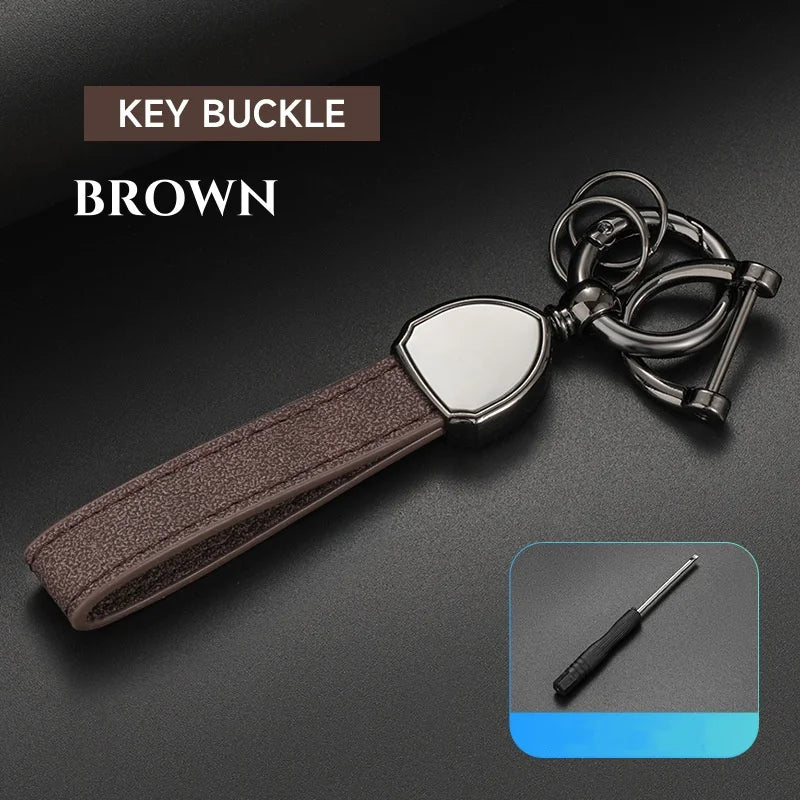 STYLIST LEATHER KEYRING