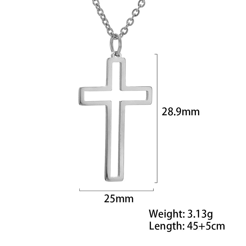 OPENWORK CROSS NECKLACE