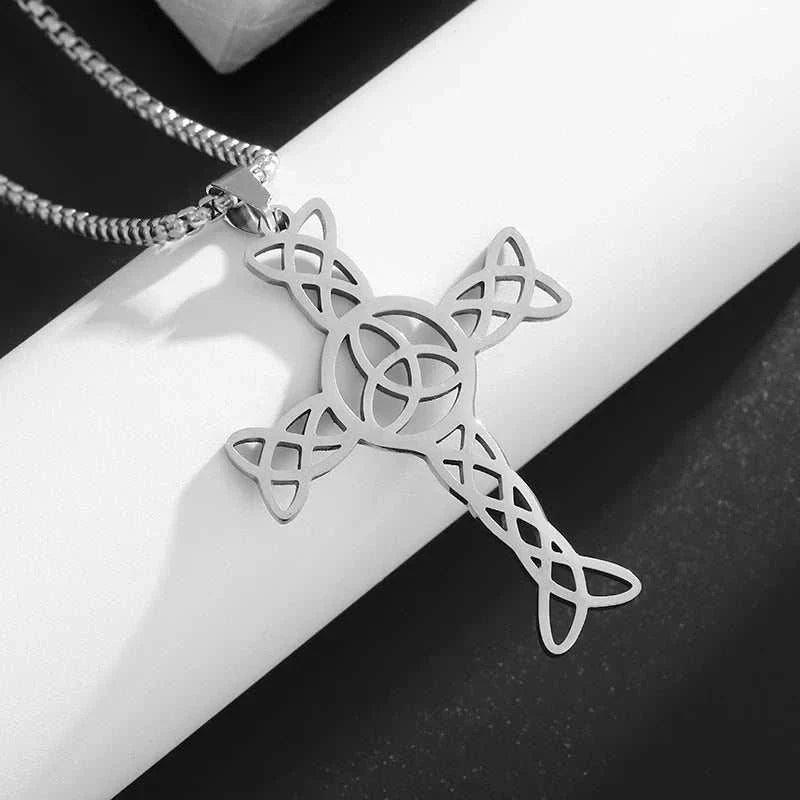 3D CROSS NECKLACE - Double Fancy