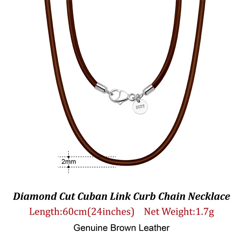 ITALIAN LEAHTER CORD NECKLACE