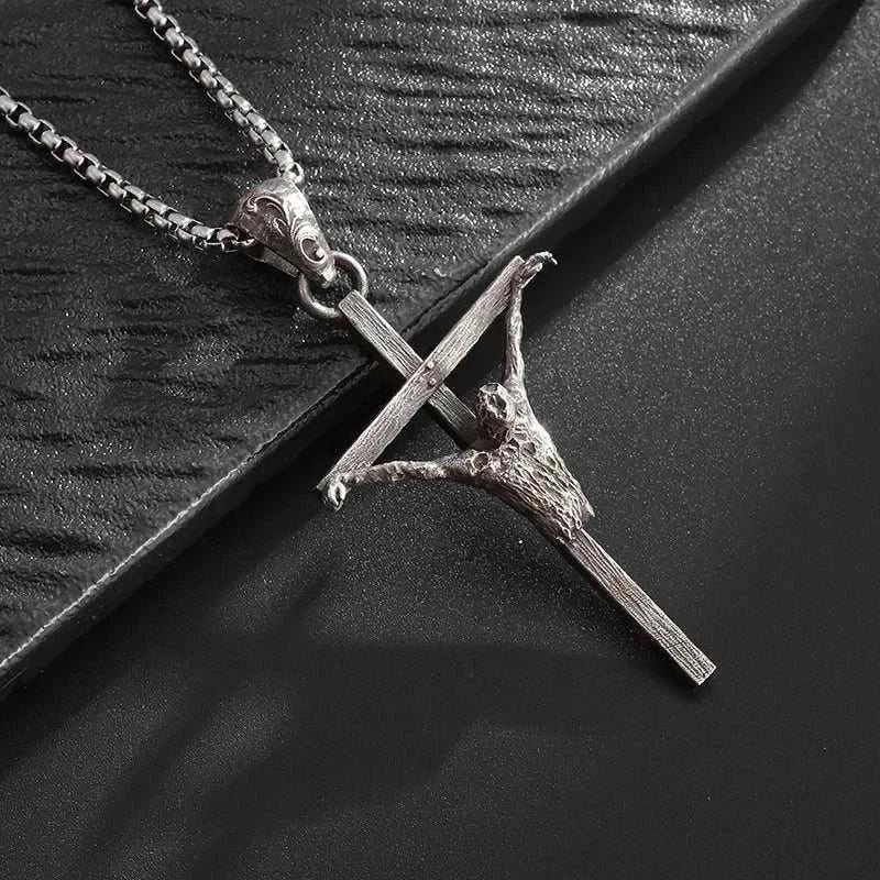 3D CROSS NECKLACE - Double Fancy